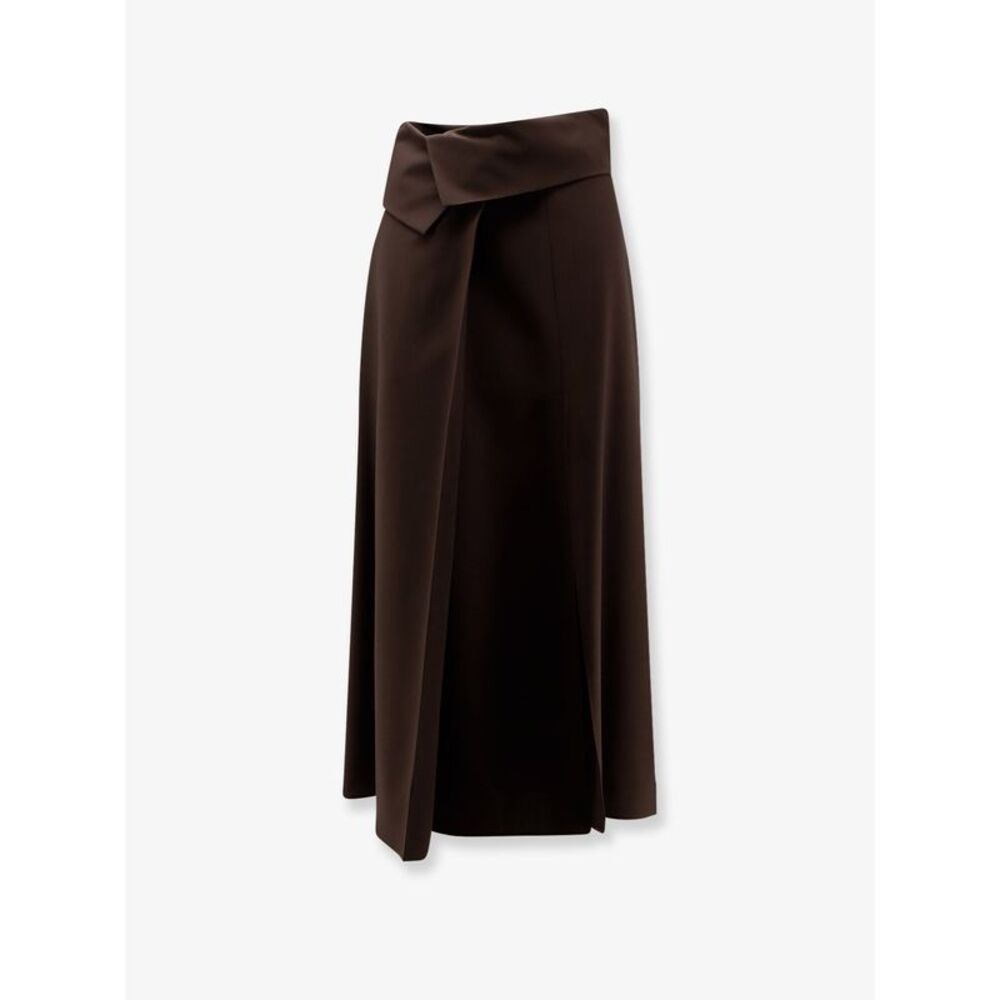 Alysi Women Stretch Virgin Wool Long Skirt